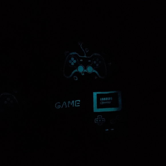 Blue and Black Gaming Backpack Set with Controller Design Glow In The Dark NWOT - Picture 15 of 16